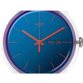 ΡΟΛΟΙ SWATCH  SO29K702-S14 SWATCH Transformation Polablue Blue Silicone Strap