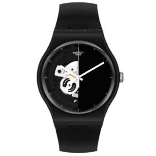 ΡΟΛΟΙ SWATCH SO32B107 SWATCH Spot Time Black Plastic Strap