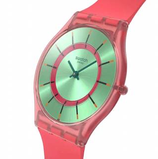 ΡΟΛΟΙ SWATCH   SS08P111 SWATCH Essentials Minty Mango Dream  Silicone Strap