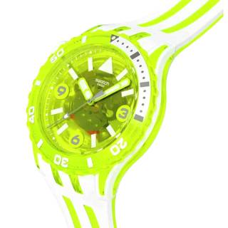 ΡΟΛΟΙ SWATCH SSCU09J100 SWATCH Scubaqua Egg Yolk Two Tone Silicone Strap