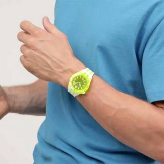 ΡΟΛΟΙ SWATCH SSCU09J100 SWATCH Scubaqua Egg Yolk Two Tone Silicone Strap