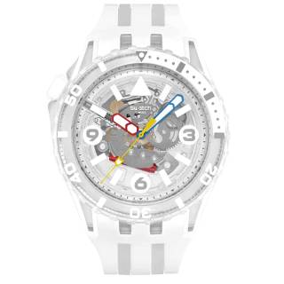 ΡΟΛΟΙ SWATCH SSCU09K100 SWATCH Scubaqua Aurelia Aurita Two Tone Silicone Strap