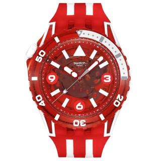ΡΟΛΟΙ SWATCH   SSCU09R100 Ρολόι SWATCH Scubaqua Lion’s Mane Two Tone Silicone Strap