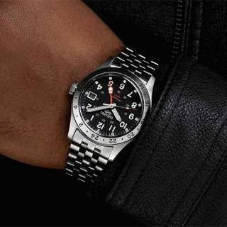 ΡΟΛΟΙ SEIKO SSK023K1 SEIKO 5 Sports Field Deploy Automatic Dual Time GMT Stainless Steel Bracelet
