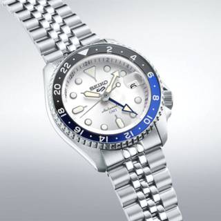 ΡΟΛΟΙ SEIKO SSK033K1 SEIKO 5 Sports GMT Automatic Silver Stainless Steel Bracelet