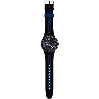 ΡΟΛΟΙ SWATCH  SUSB406 SWATCH Power Tracking Chrono Kaicco Blue Rubber Strap