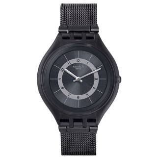 ΡΟΛΟΙ SWATCH  SVUB105M SWATCH Skinknight Black Stainless Steel Bracelet