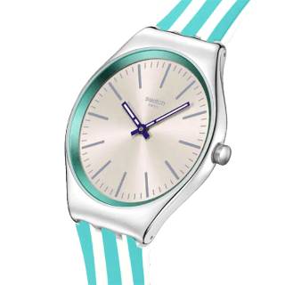 ΡΟΛΟΙ SWATCH  SYXS160 SWATCH Essentials Beach Hour Two Tone Silicone Strap