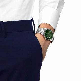 ΡΟΛΟΙ TISSOT  T0064071109300 TISSOT Classic Traditional Le Locle Powermatic 80 Stainless Steel Bracelet