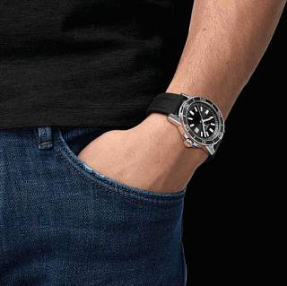 ΡΟΛΟΙ TISSOT  T1256101705100 TISSOT T-Sport Supersport Black Rubber Strap