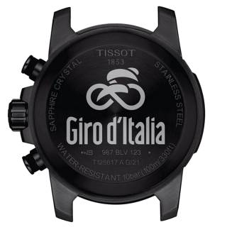 ΡΟΛΟΙ TISSOT  T1256173705100  TISSOT Supersport Chrono Giro D'Italia Black Combined Material Strap Special Edition