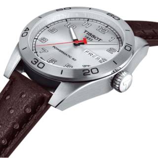 ΡΟΛΟΙ TISSOT   T1314301603200 TISSOT  PRS 516 Powermatic 80  Brown Leather Strap
