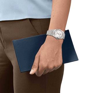 ΡΟΛΟΙ TISSOT  T1372071111100 TISSOT T-Classic PRX Powermatic 80 Automatic Silver Stainless Steel Bracelet