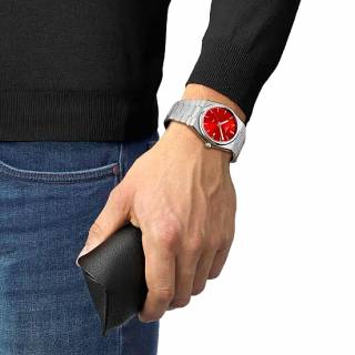 ΡΟΛΟΙ TISSOT T1374101142100  TISSOT T-Classic PRX 40 205 Silver Stainless Steel Bracelet