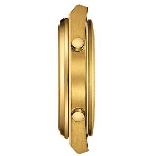 ΡΟΛΟΙ TISSOT  T1374633302000 TISSOT T-Classic PRX Digital Dual Time Chronograph Gold Stainless Steel Bracelet