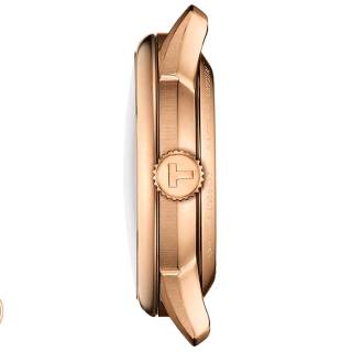 ΡΟΛΟΙ TISSOT  T1392073603100 TISSOT T-Classic Chemin Des Tourelles Automatic Beige Leather Strap