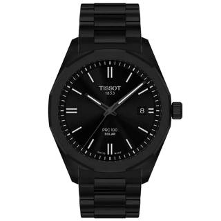 ΡΟΛΟΙ TISSOT  T1514223305100 TISSOT T-Classic PRC 100 Solar Black Stainless Steel Bracelet