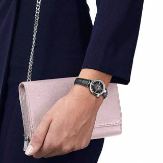 ΡΟΛΟΙ TISSOT  T1520101603800 TISSOT T-Lady Desir Grey Leather Strap
