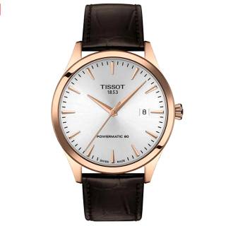 ΡΟΛΟΙ TISSOT  T1584073603100 TISSOT Classic Dream Powermatic 80 Brown Leather Strap
