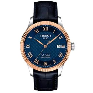 ΡΟΛΟΙ TISSOT  T9324084604300 TISSOT Le Locle Automatic COSC Blue Leather Strap