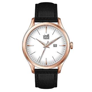 ΡΟΛΟΙ VISETTI  TI-913RB VISETTI Ladies Black Leather Strap