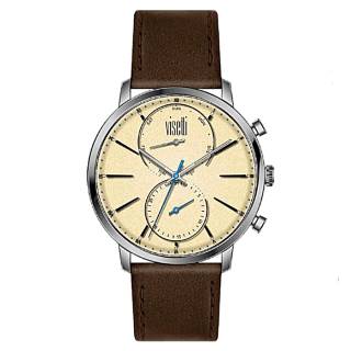 ΡΟΛΟΙ VISETTI  WN-636SKL VISETTI Gents Brown Leather Strap