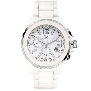 ΡΟΛΟΙ GUESS COLLECTION X76012G1S GUESS Collection Sport Class Chronograph White Ceramic Bracelet