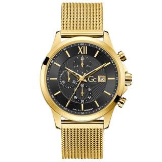 ΡΟΛΟΙ GUESS COLLECTION  Y27008G2MF GUESS Collection Executer Chronograph Gold Stainless Steel Bracelet