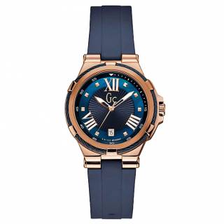 ΡΟΛΟΙ GUESS COLLECTION  Y34001L7 GUESS Collection Structura Cable Blue Rubber Strap