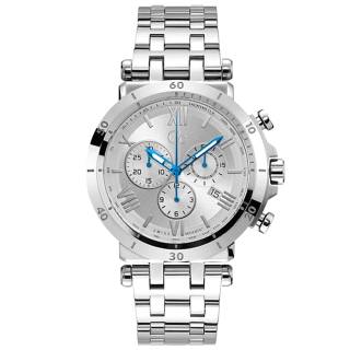 ΡΟΛΟΙ GUESS COLLECTION Y44004G1MF GUESS Collection Mens Chronograph Silver Stainless Steel Bracelet