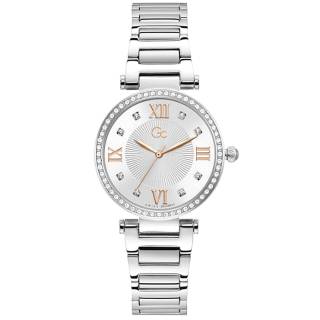 ΡΟΛΟΙ GUESS COLLECTION  Y64004L1MF GUESS Collection Ladies Crystals Silver Stainless Steel Bracelet