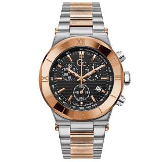 ΡΟΛΟΙ GUESS COLLECTION Y69003G2MF GUESS Collection Mens Chronograph Two Tone Stainless Steel Bracelet