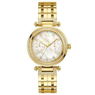 ΡΟΛΟΙ GUESS COLLECTION  Y78002L1MF GUESS Collection Prime Chic Crystals Gold Stainless Steel Bracelet