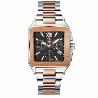 ΡΟΛΟΙ GUESS COLLECTION   Z08001G2MF GUESS Collection Force Couture Chronograph Two Tone Stainless Steel Bracelet