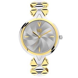 ΡΟΛΟΙ VISETTI  ZE-364SGI VISETTI Flare Two Tone Stainless Steel Bracelet